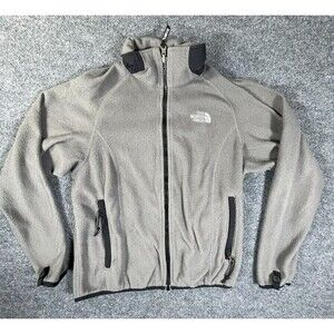 The North Face Jacket Women’s S Small Gray Full Zip Fleece Polartek Authentic